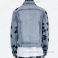 Customized Star Sticker Men Jean Jacket